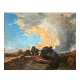 Fabian dela Rosa, Country Landscape (Riverside View of Santa Ana, Manila), oil on canvas