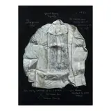 Marina Cruz, Gregorio's Barong, oil and embroidery on canvas