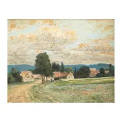 Romulo Galicano, France, oil on canvas