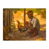 Fernando Amorsolo, Sabungero, oil on canvas