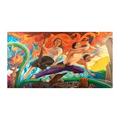Sanggawa<br, > Elmer Borlongan<br, > Karen Ocampo-Flores<br, > Mark Justiniani<br, > Joy Mallari<br & > Federico Sievert, Paglaom Padayon, oil on canvas