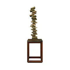 Axial Vertebral by Eduardo Castrillo, brass, sold Feb 2026