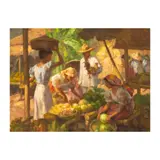 Fernando Amorsolo, Market Scene, oil on canvas