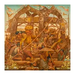 Tam Austria, Pagoda sa Ilog, oil on canvas