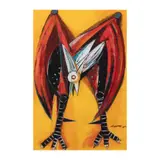 Ang Kiukok, Rooster, acrylic on paper
