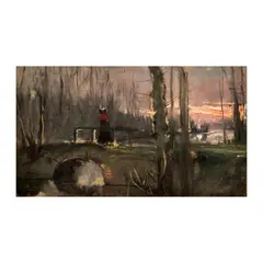 Bois de Boulogne by Félix Resurrección Hidalgo, oil on canvas, sold Feb 2026