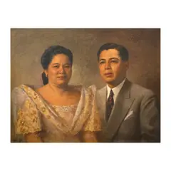 Fernando Amorsolo, Portrait of Sra. Doña Marcela Meer and Don Nicolas C. Millar, oil on canvas