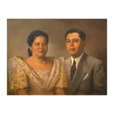 Fernando Amorsolo, Portrait of Sra. Doña Marcela Meer and Don Nicolas C. Millar, oil on canvas