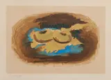 Georges Braque, Pommes et feuilles, 1958, Farblithografie auf ARCHES (Wasserzeichen)