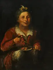 Giacomo Francesco Cipper, Der Wurstesser, Öl auf Leinwand