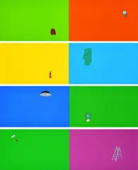 Michael Craig-Martin, Book, 1997, Serie von 10 Farbserigrafien auf Karton