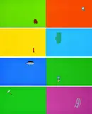 Michael Craig-Martin, Book, 1997, Serie von 10 Farbserigrafien auf Karton