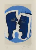 Georges Braque, Le Couple (Aus: "Lettera Amorosa"), 1963, Farblithografie auf ARCHES (Wasserzeichen)