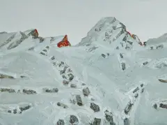 Ralph Fleck, Alpenstück 29/III, 1989, Öl auf Leinwand