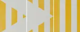 Daniel Buren, 1 + 2 = 3 (gelb)