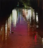 Naoya Hatakeyama, Shadow #056 (Aus: River Series), 2002, C-Print. Auf Aluminium kaschiert