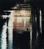 Naoya Hatakeyama, Shadow #015 (Aus: River Series), 2002, C-Print. Auf Aluminium kaschiert
