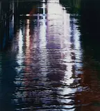 Naoya Hatakeyama, Shadow #076 (Aus: River Series), 2002, C-Print. Auf Aluminium kaschiert