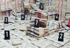 Thomas Locher, Dollars, 1998, C-Print