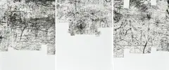 Une Hélène de Vent ou de Fumée by Eduardo Chillida, 1990, Serie von 3 Radierungen auf Bütten, sold Aug 2019