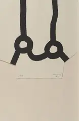 Eduardo Chillida, Homage à Joan Prats, 1975, Serigrafie auf Bütten