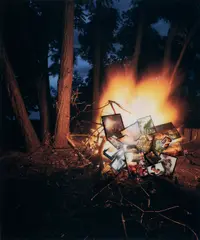 Feuer. Raum-Zeit-Bild by Anett Stuth, 2007, C-Print. Kaschiert auf Aluminium. Unter Acrylglas, sold Mar 2022