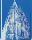 Cologne Cathedral by Andy Warhol, 1985, Farbserigraphie mit Diamantstaub auf leichtem Karton, sold Jun 2020