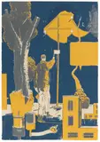 Neo Rauch, Signal, 1997, Farbserigrafie auf Velin