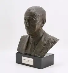 Nison Tregor, Heinrich Baron von Thyssen-Bornemisza, 1954, Bronze, braun patiniert