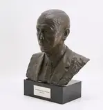 Nison Tregor, Heinrich Baron von Thyssen-Bornemisza, 1954, Bronze, braun patiniert
