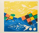 Ernst Wilhelm Nay, Farblitho 1966 - 1 (NOR), 1966, Farbserigrafie auf Arches (Wasserzeichen)