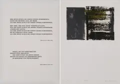 Helmut Federle, Aus: Ode an das Flüstern und das Schweigen, a) Blatt I
