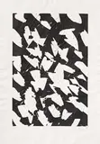 Günther Uecker, Prägung Schwarz I, 1992, Lithografie und Prägedruck auf Velin