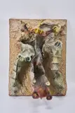 Bernard Schultze, Bowast, 1959, Mischtechnik (Öl, Drahtgeflecht, Gipsbinden) auf Leinwand
