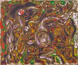 André Masson, "Frénésie", 1960, Öl auf Leinwand