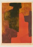 Composition orange et verte by Serge Poliakoff, 1964, Farblithografie auf Bütten, sold Sep 2021