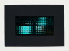 Almir Mavignier, Ohne Titel, 1968, Farbserigrafie auf Kunststofffolie