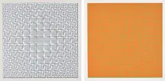 Hartmut Böhm, Konvolut von 2 Farbserigrafien, 1966, Jeweils: Farbserigrafie auf Velin