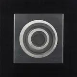Hajo Bleckert, Ohne Titel, 1965, Schraffiertes Aluminiumblech auf Holz