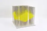 Ohne Titel by Yoshiyuki Miura, 2017, Edelstahlstifte, zum Teil farbig lackiert auf Plexiglas, sold Nov 2021