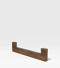Richard Nonas, Downtown shortline, 1978, Stahl, korrodiert