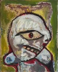 Lucebert, Ohne Titel (Gesicht), 1976, Mischtechnik auf Leinwand