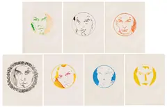 Woche by Thomas Schütte, 1999, 7 Lithografien auf indischem Handbütten, sold Jun 2021