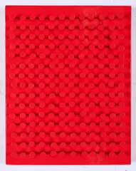 Bernard Aubertin, "Tableau-clous", 2012, Lack auf Nägeln auf Holz