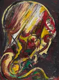 Hubertus Giebe, Kopf, 1997, Öl auf Leinwand