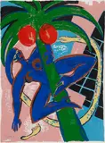 Elvira Bach, Feeling Hot, 1992, Farbserigrafie auf leichtem Karton