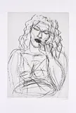 A. R. Penck, Ohne Titel (Frau), Radierung auf Velin