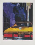 Rainer Fetting, Taxi, 1992, Farboffsetlithografie auf Papier