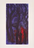 Rainer Fetting, Thompkins Square Park, 1988, Farbradierung auf Fabriano (Wasserzeichen)