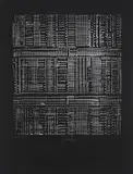 Heinz Mack, Kleine Mathematik - Spiegelstruktur, 1972, Serigrafie auf leichtem Karton